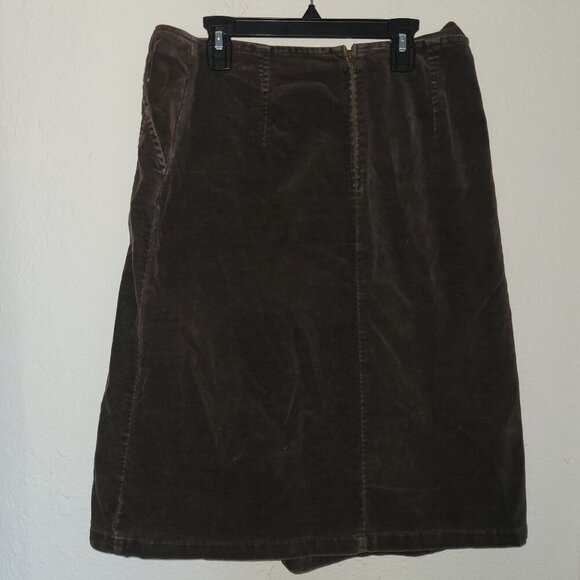SCAPA Velour Black Fit & Flare Black Skirt Y2K 90'S Academia Outdoor Relaxed 40 - Picture 3 of 5
